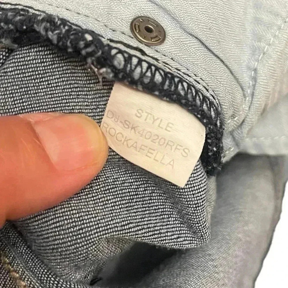 Dear John Straight Light Distressed Raw Hem Blue Denim Jeans Women’s Size 28 - Picture 6 of 16